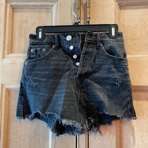 NWOT Zara Black Cut-off Shorts, Size 0